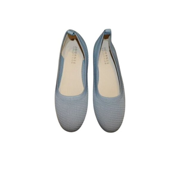 Journee Collection Size 11 Knit Casual Flats Shoes - Picture 2 of 4